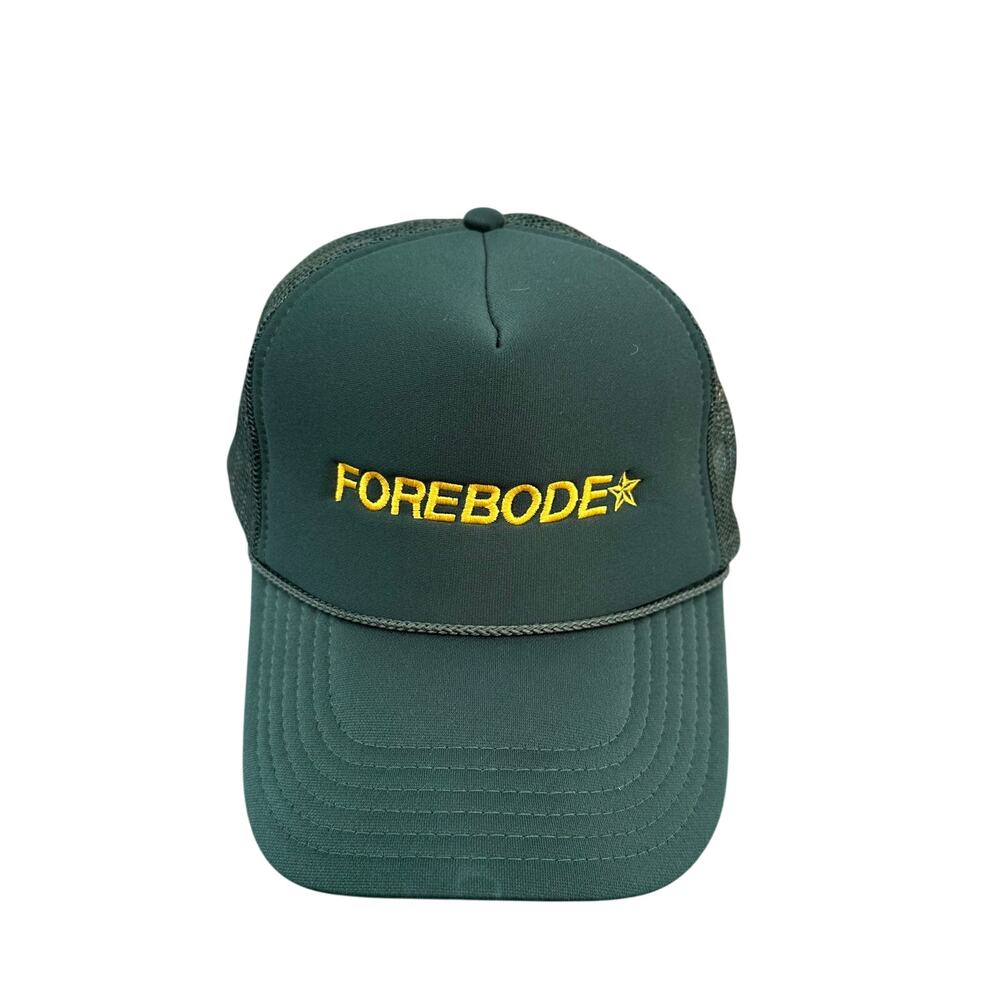 Forebode Trucker Hat in Green and Gold